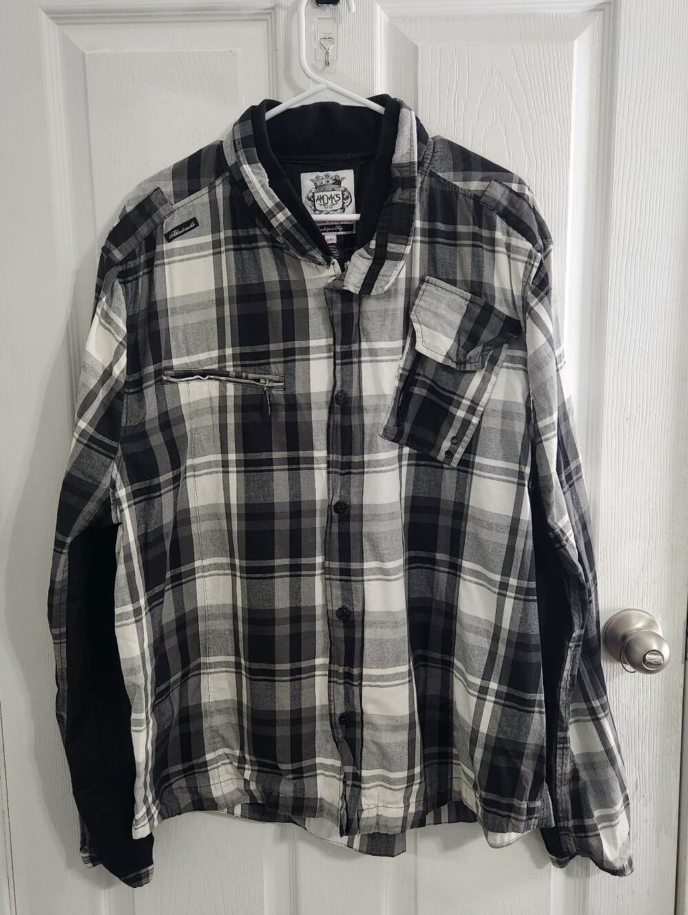 Akademiks AKDMKS plaid cotton shacket ALT skater streetwear grunge men 3XL